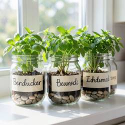Personalized Mason Jar Herb Garden