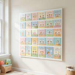 Children’s Book Page Wall Art Collage