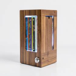 LED-Illuminated DVD Holder with Manual Eject Key