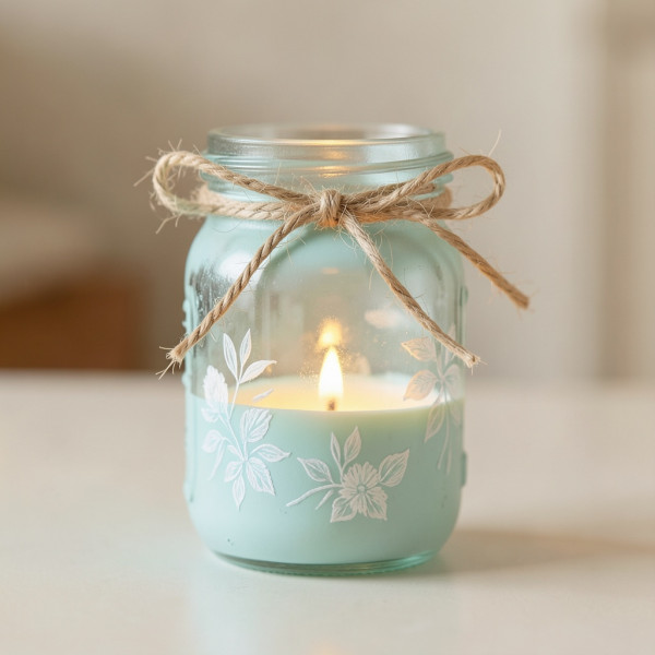 Decorative Mason Jar Candle Holder