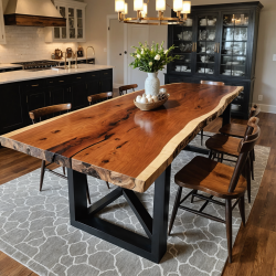 Custom Live Edge Dining Table