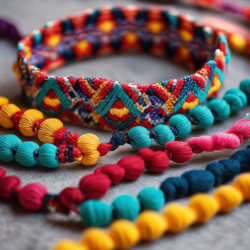 Fabric Friendship Bracelets