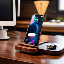 Smartphone Stand with Wireless Charger