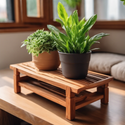 Simple Wooden Plant Stand