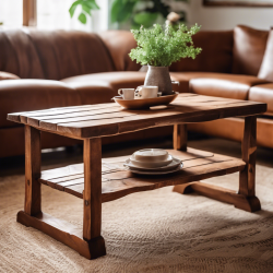 Rustic Wooden Coffee Table