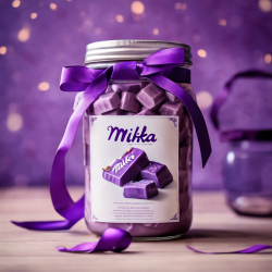 Milka-Inspired Decorative Jar