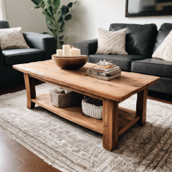 Rustic Wooden Coffee Table