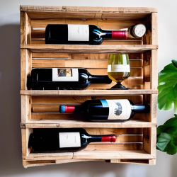 Compact Pallet Wood Wine Rack