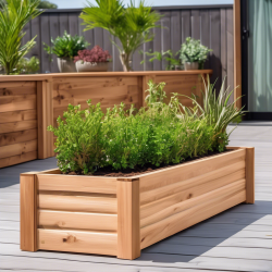 Wooden Rectangular Planter Box Construction