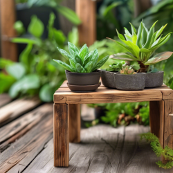 Reclaimed Wood Plant Stand