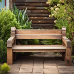 Rustic Wooden Bench