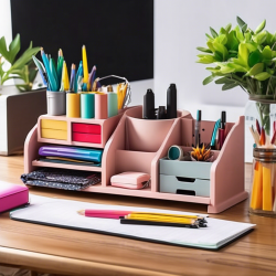 Chic Desk Organizer from Recycled Materials