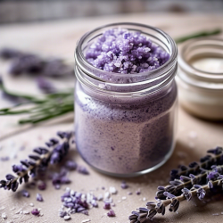 Natural Lavender Sugar Scrub for Soft Skin