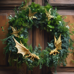 Enchanted Dragon Wreath