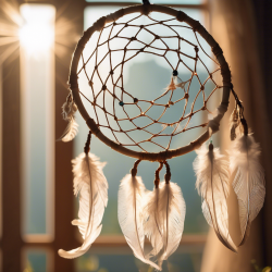 Intricate Double Hoop Dreamcatcher with Layered Webs