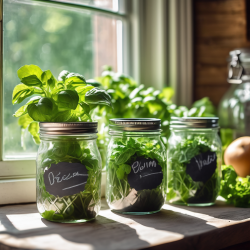 Personalized Mason Jar Herb Garden