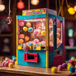 Cardboard Claw Machine with Pulley Mechanism