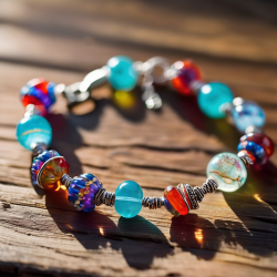 Beaded Wire Wrapped Bracelet