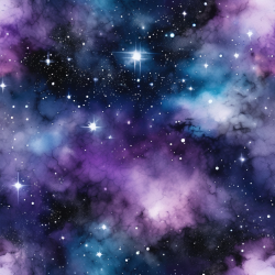 Watercolor Galaxy Painting