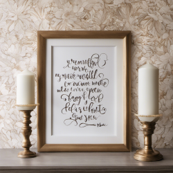 Hand-Lettered Quote Wall Art