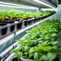 Hydroponic Self-Watering System for 3x3m Greenhouse Interior