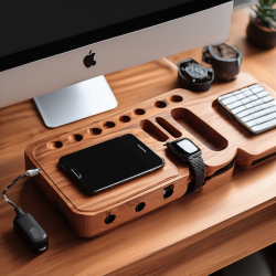 Wooden Smartphone Charging Station