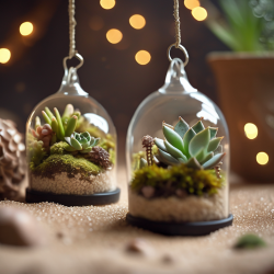 Vintage Glass Christmas Bulb Terrariums