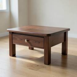 Custom Solid Wood Coffee Table with Storage