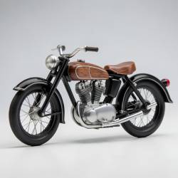 1/12 Scale Wooden Model of 1940 Indian Chief Motorcycle