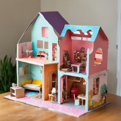 Cardboard Dollhouse