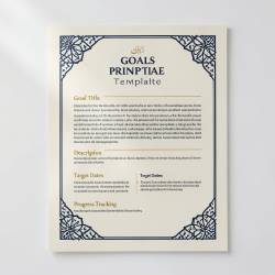 Islamic Goals Printable Template