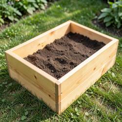 Simple Wooden Raised Garden Bed