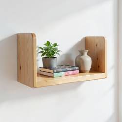 Wooden Floating Wall Shelf