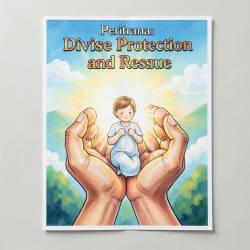 Colorful Poster of Peritrana: Divine Protection and Rescue