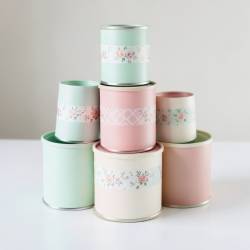 Upcycled Tin Can and Snack Container Storage Organizer
