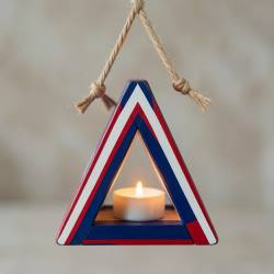 Patriotic Triangle Sconce Lantern