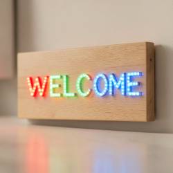Smart LED Welcome Sign