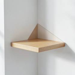 Simple Wooden Corner Shelf