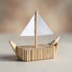 Miniature Toothpick and Skewer Boat