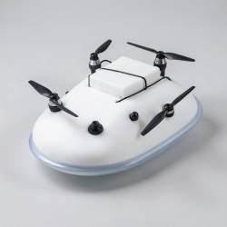 Mini Hovercraft with Drone Propeller Uplift and Rear Thrust
