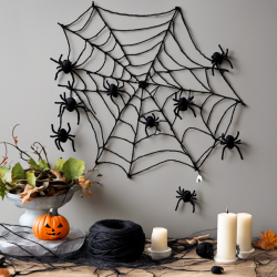 Spooky Spider Web Garden Decor
