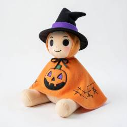 Removable Halloween Costume for Sayori Plush Using No-Sew Fabric Wraps
