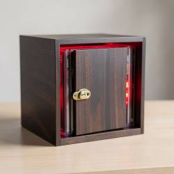 Illuminated DVD Holder with Lockable Door