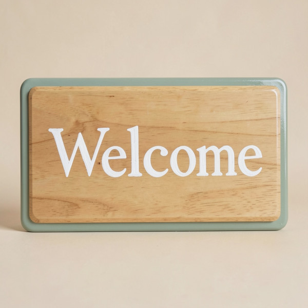 Personalized Wooden Welcome Sign
