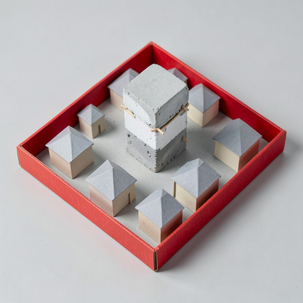 Maqueta a escala de Beast City de Beast Games