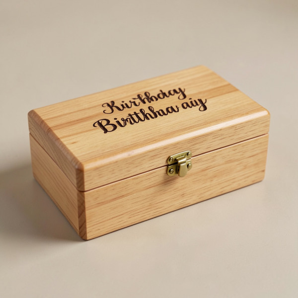 Personalized Wooden Birthday Keepsake Box