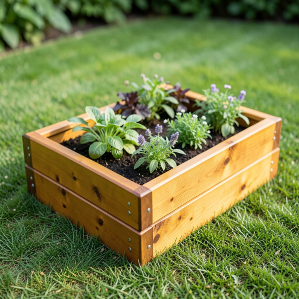Wooden Raised Garden Bed