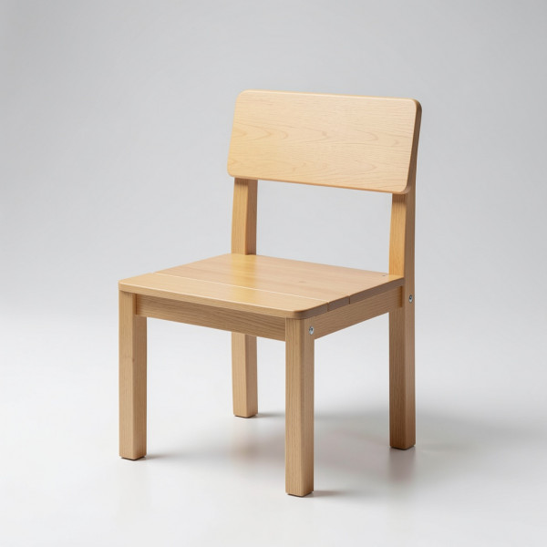 Compact Modern Wooden Chair for Small Spaces