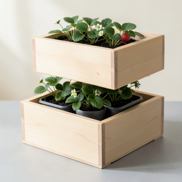 Two-Tier Strawberry Planter Box
