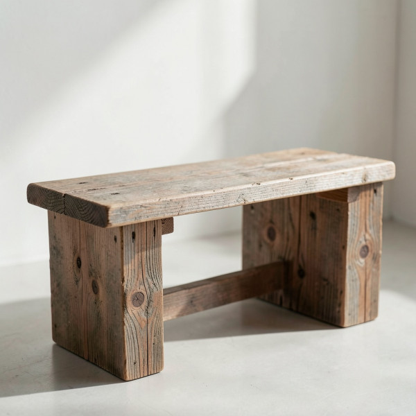 Rustic Wooden Gate Bench
